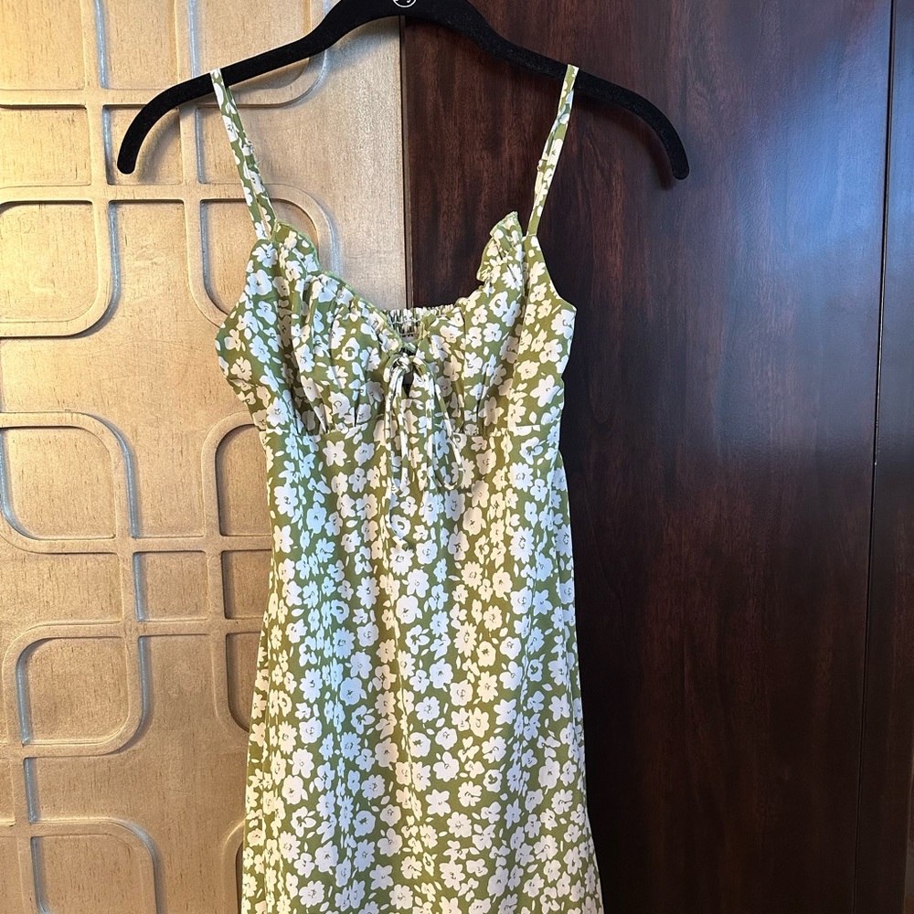SOLD Princess Polly Tasmin Green Print Mini Dress